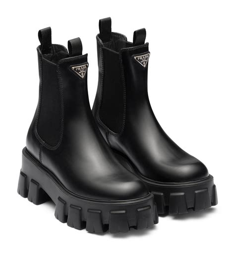 prada 55 leather ankle boots.